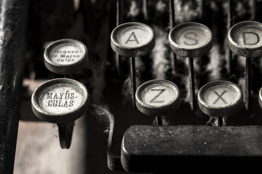 Machine à écrire ancienne - Atelier Lecture