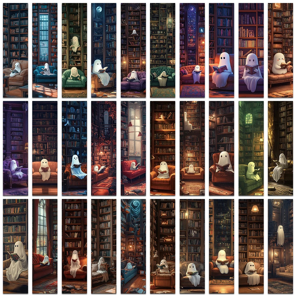 Série de 30 marque page fantome pour tout le mois octobre