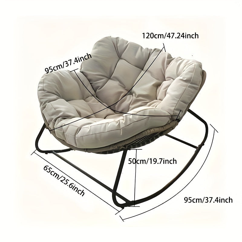 Fauteuil a Bascule - Confortable - Fauteuil de Lecture