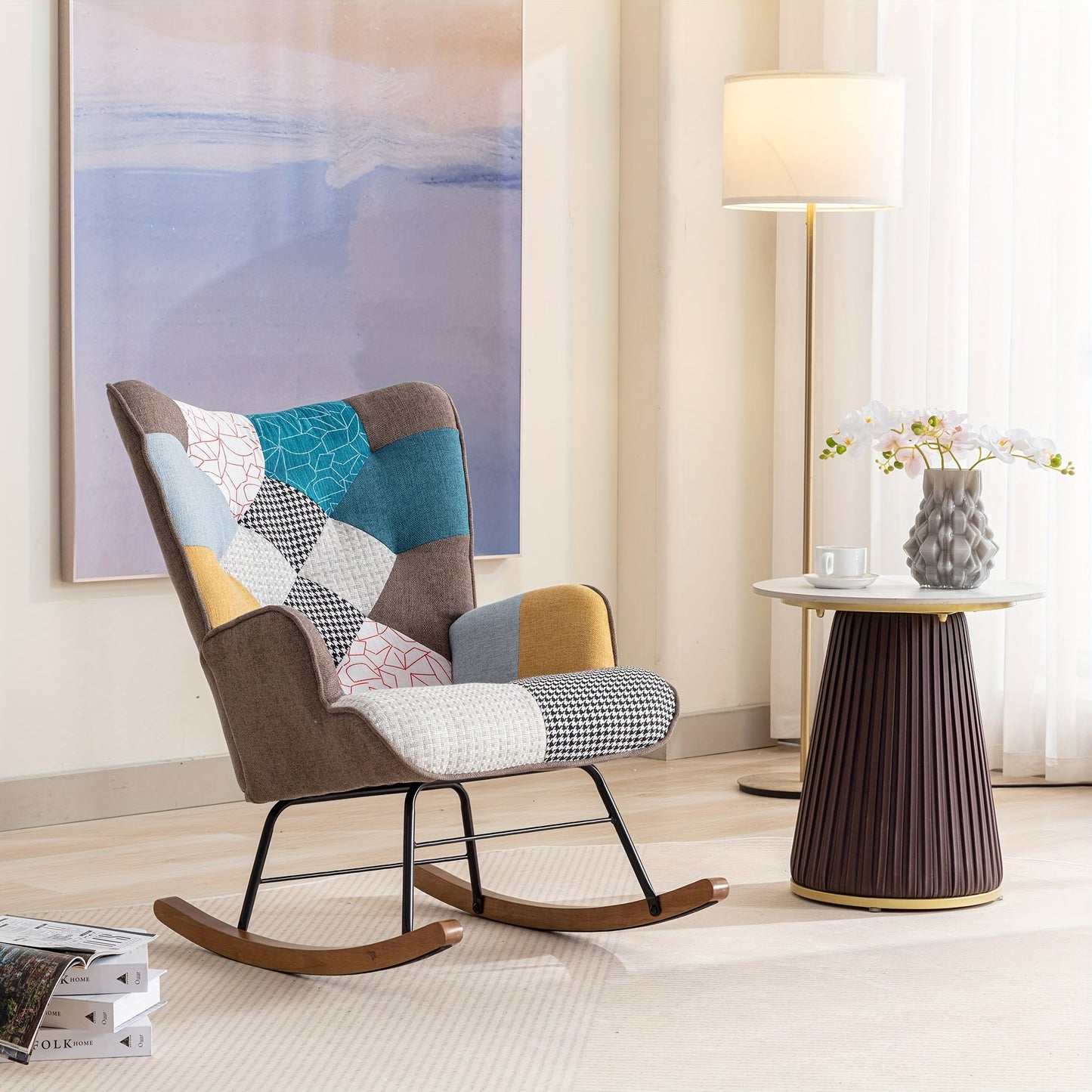 Fauteuil a Bascule - Design colorer - Fauteuil de Lecture