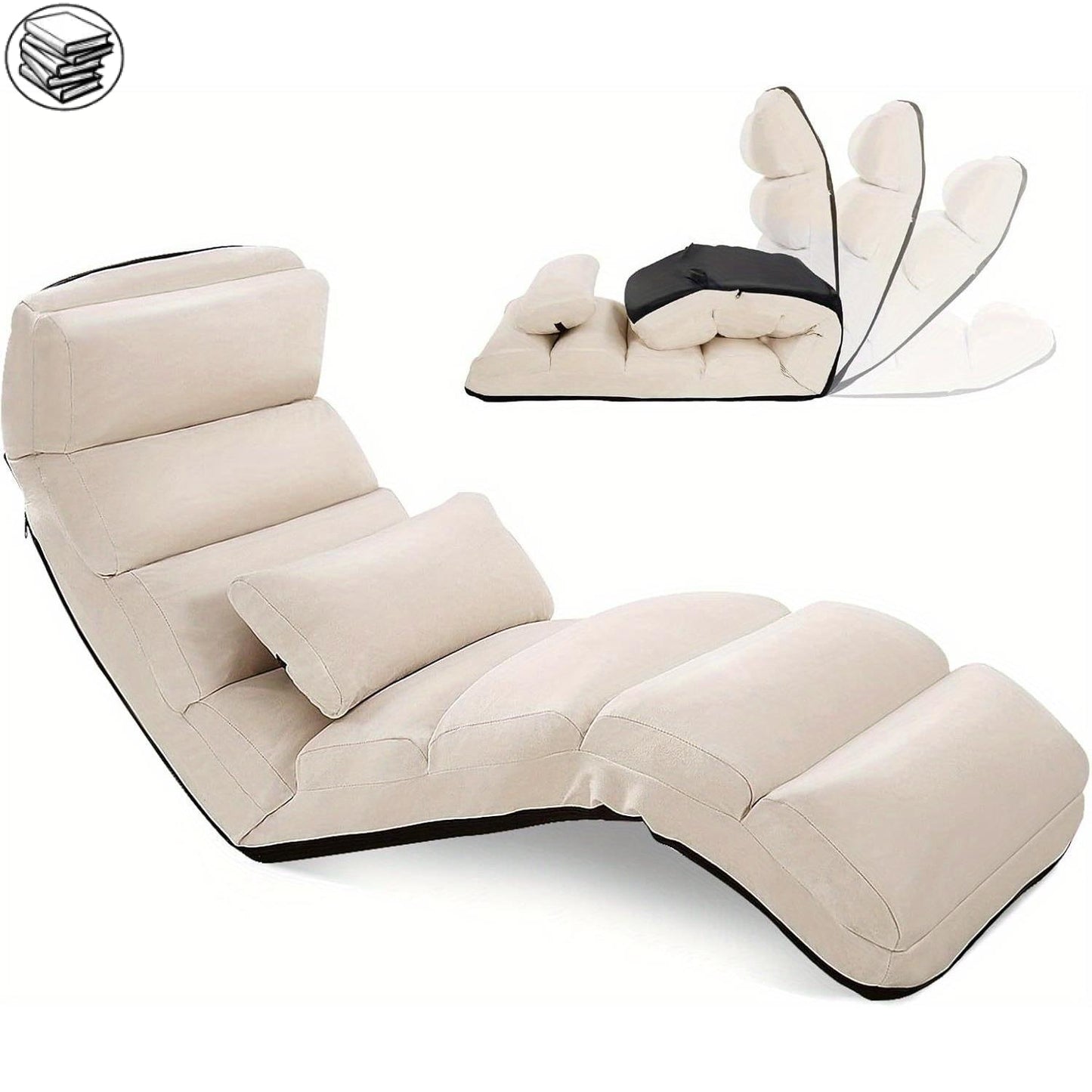 Fauteuil de Lecture - Design - Beige - Fauteuil de Lecture