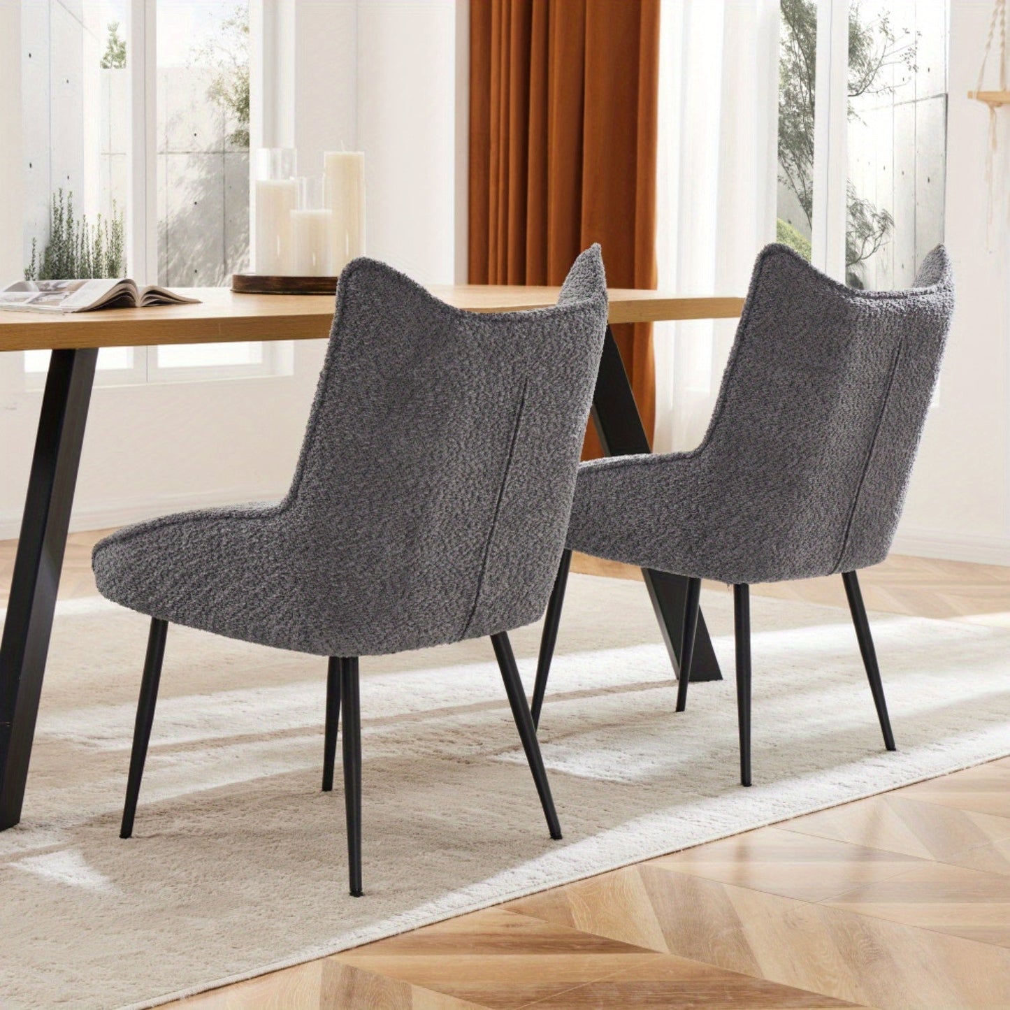 Fauteuil de Lecture - Design Epuré - Gray + Velvet - Fauteuil de Lecture