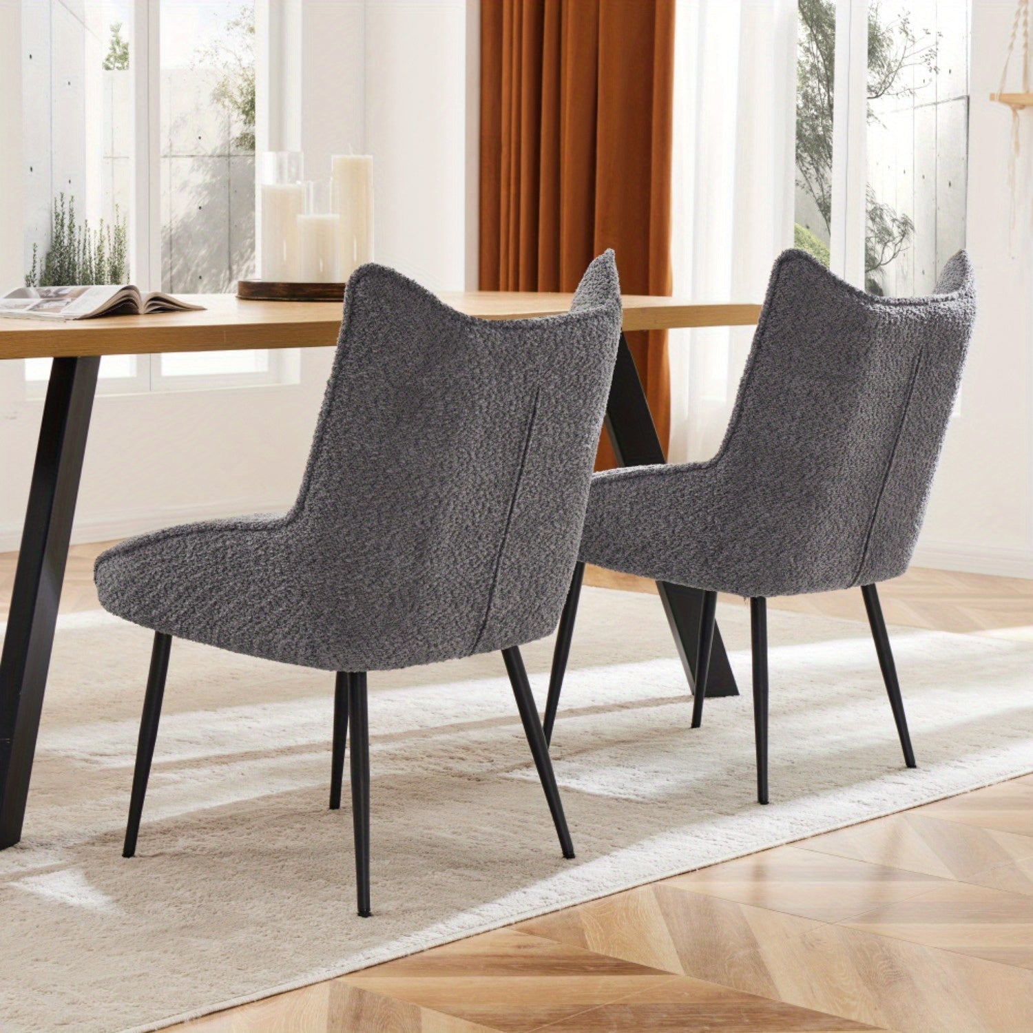 Fauteuil de Lecture - Design Epuré - Gray + Velvet - Fauteuil de Lecture