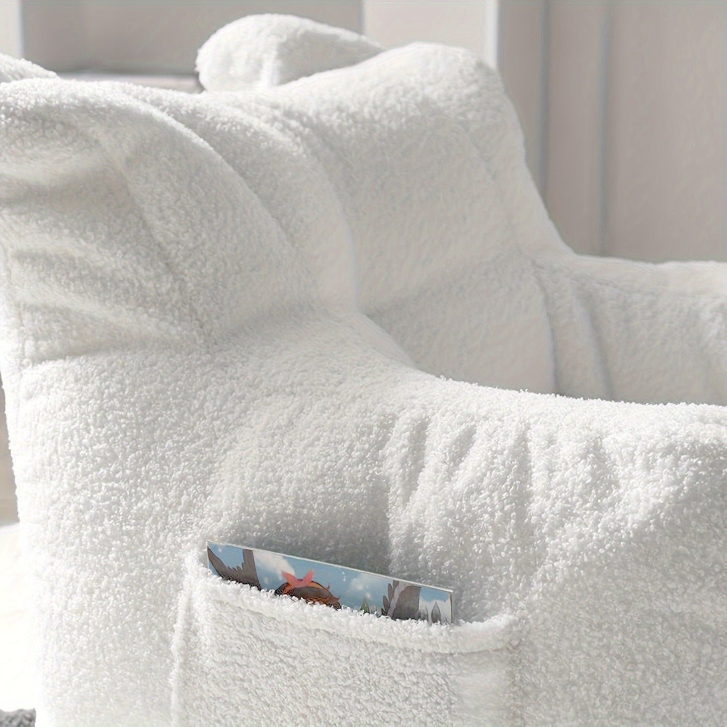 Fauteuil de Lecture - Pouf pour Enfant - White - Fauteuil de Lecture