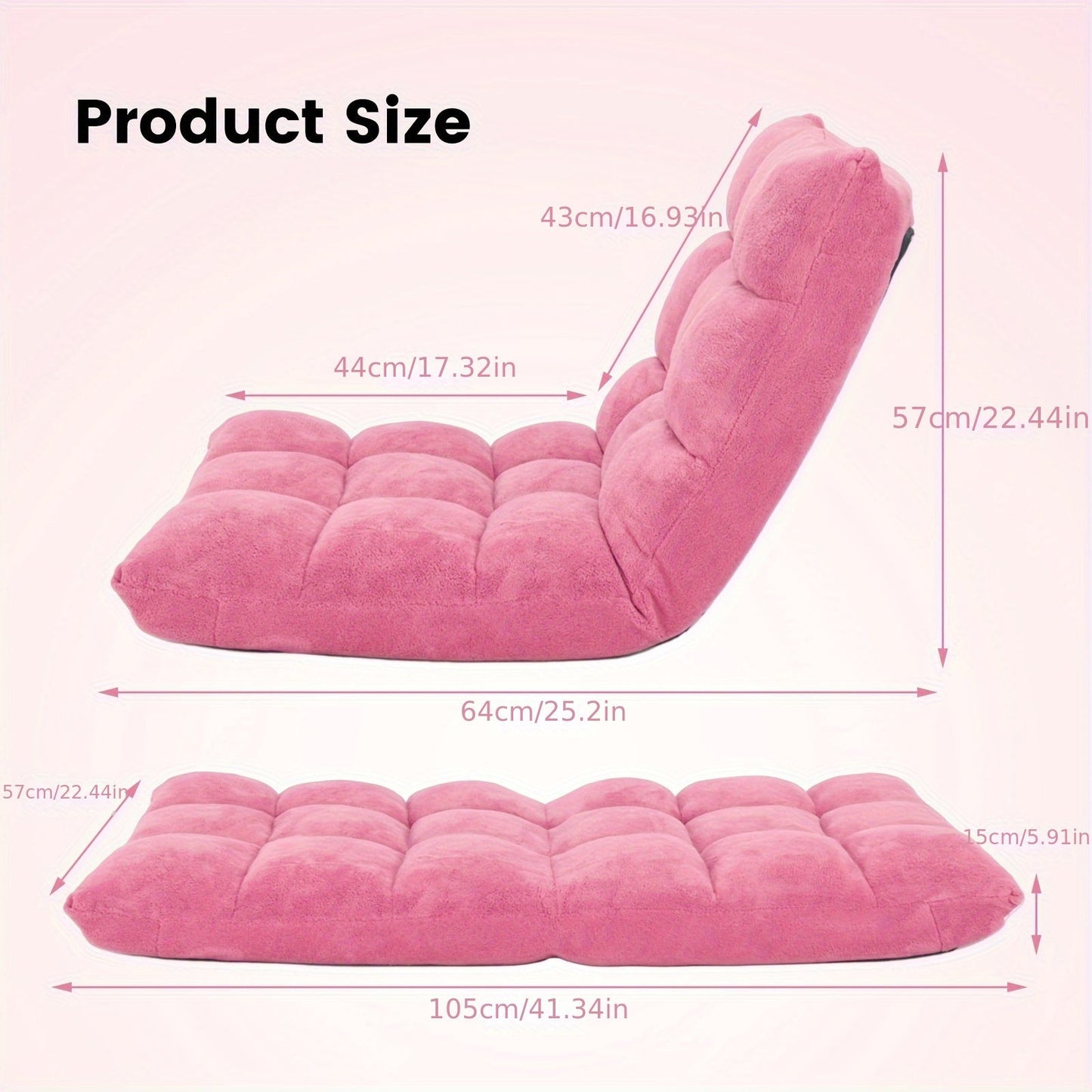 Fauteuil de Lecture - Pouf Rose - pink - Fauteuil de Lecture