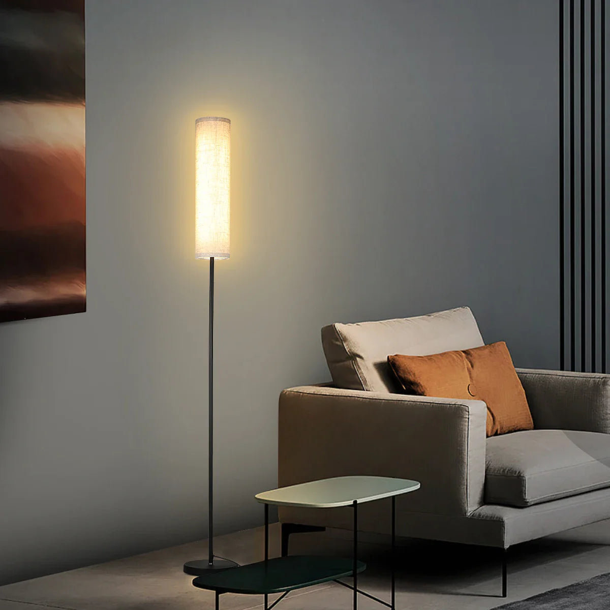 Lampe de lecture sur pied pour fauteuil
