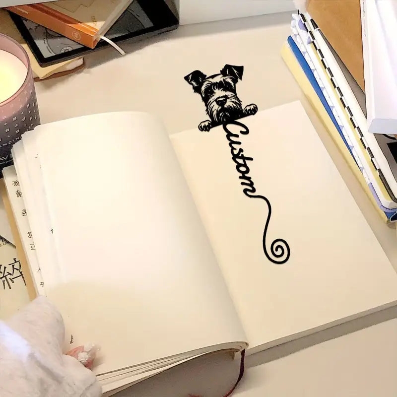 Marque-page à personnaliser | Schnauzer - Marque-page