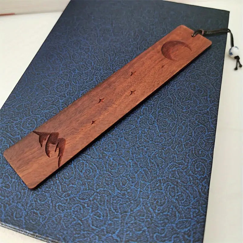 Marque page en bois Lune - Marque Page