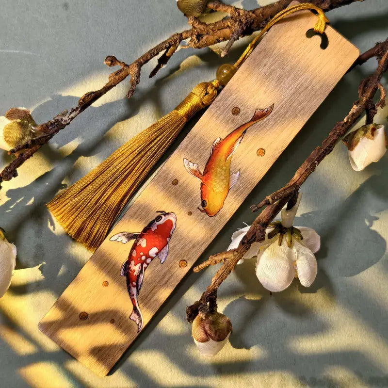 Marque Page en Bois Poisson - Marque Page