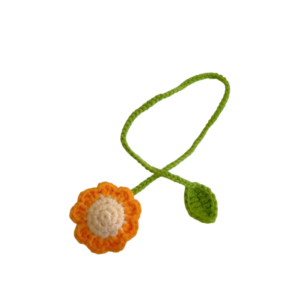 Marque page fleur crochet