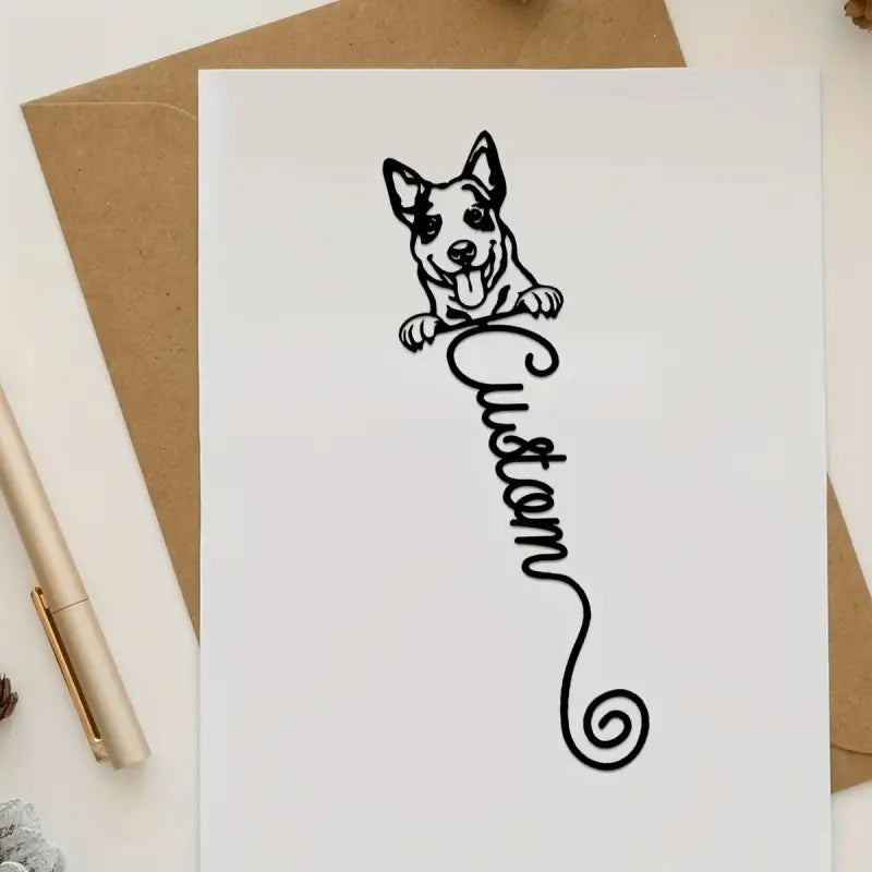 Marque-page Métal à personnalisé | Chien - Marque-page