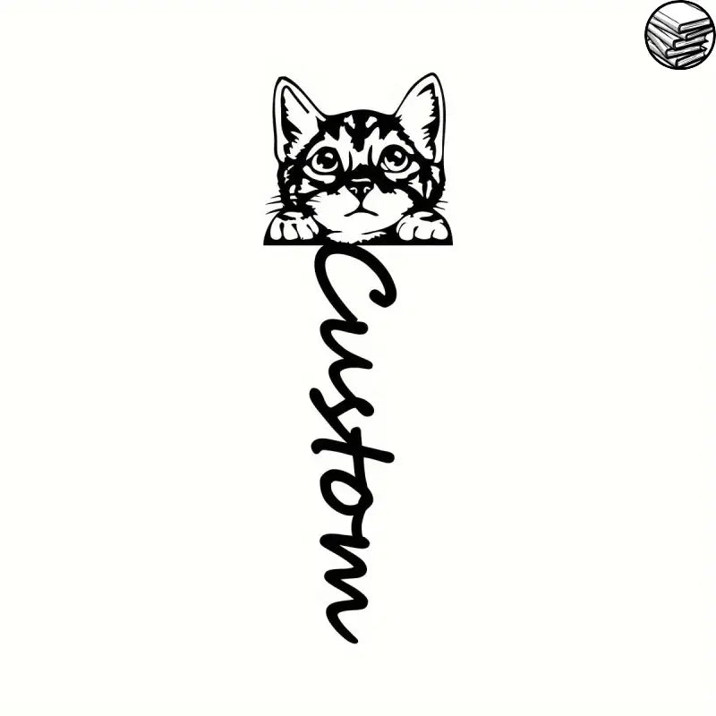 Marque-page métal personnalisable | Chat - Marque-page