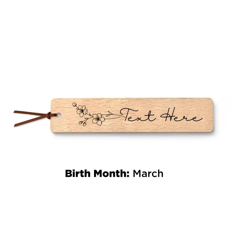 Marque-page personnalisé en bois - Marque-page