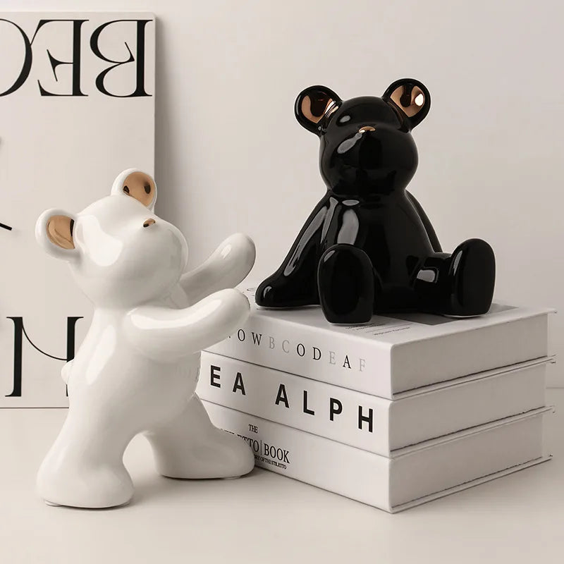 Ours déco serre livres