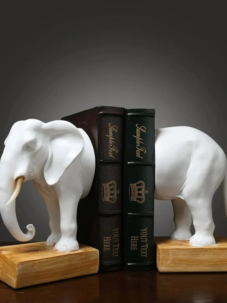 Serre livre bois éléphant