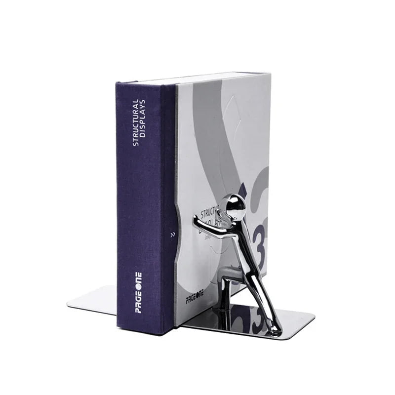 Serre Livre - Métal Bonhomme - Silver - Serre Livre