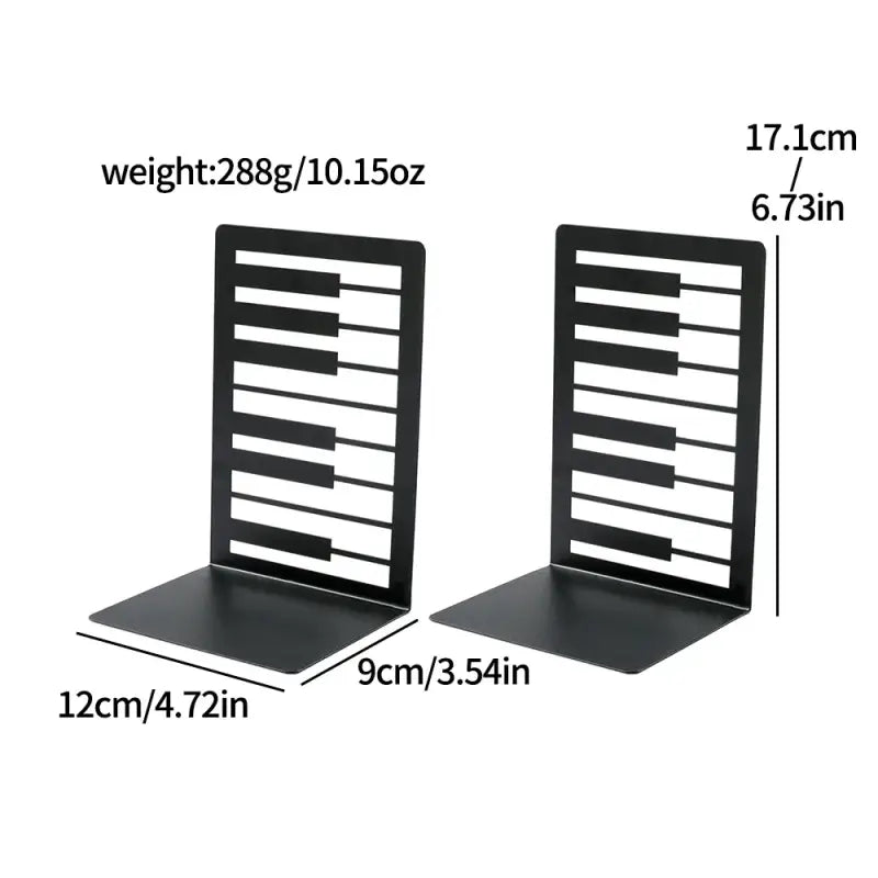 Serre Livre métal piano - Serre livre