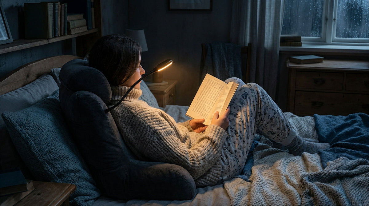 Lire au lit sans déranger : accessoires discrets