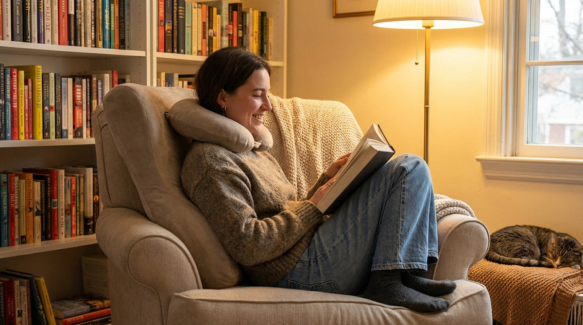 Mal au dos en lisant : 3 accessoires qui changent tout