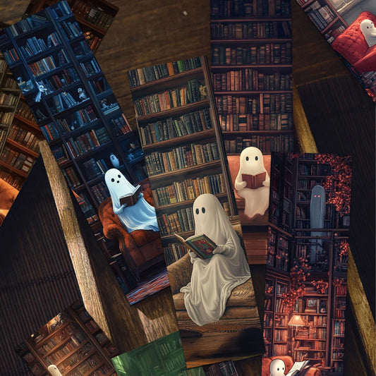 Lots de 30 marque page fantome halloween