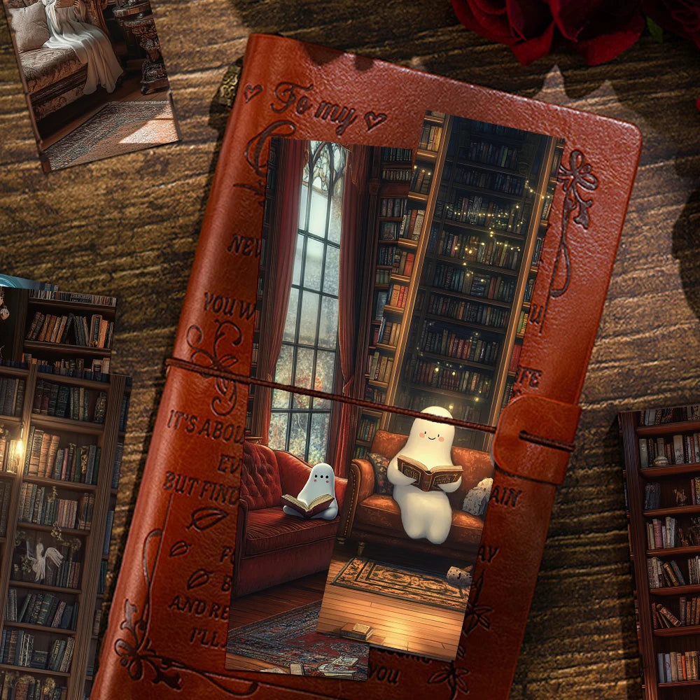 Marque page fantome pour lecture halloween