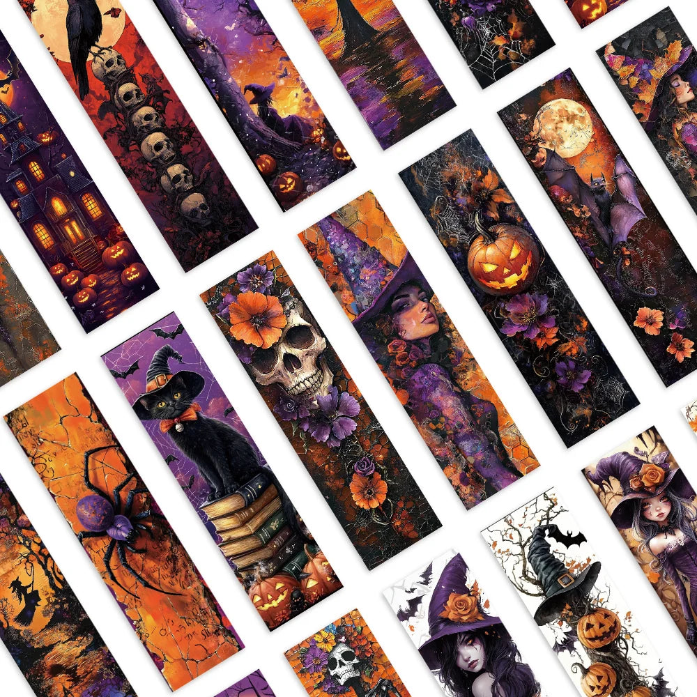 Différent marque page pour soirée littéraire halloween