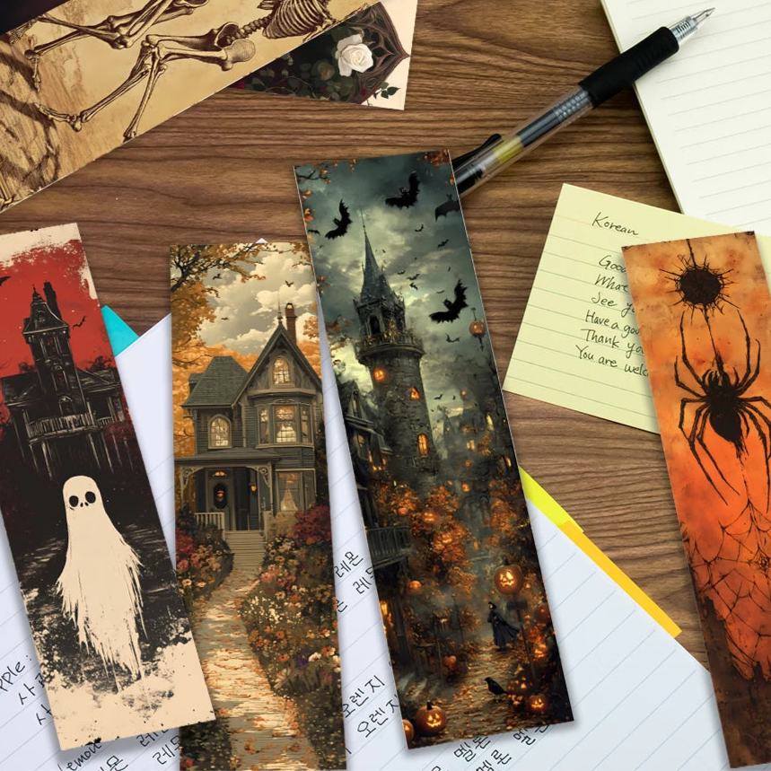 32 marque page halloween pour des lectures terrifiante pour vos soiréé cocooning d'hiver 