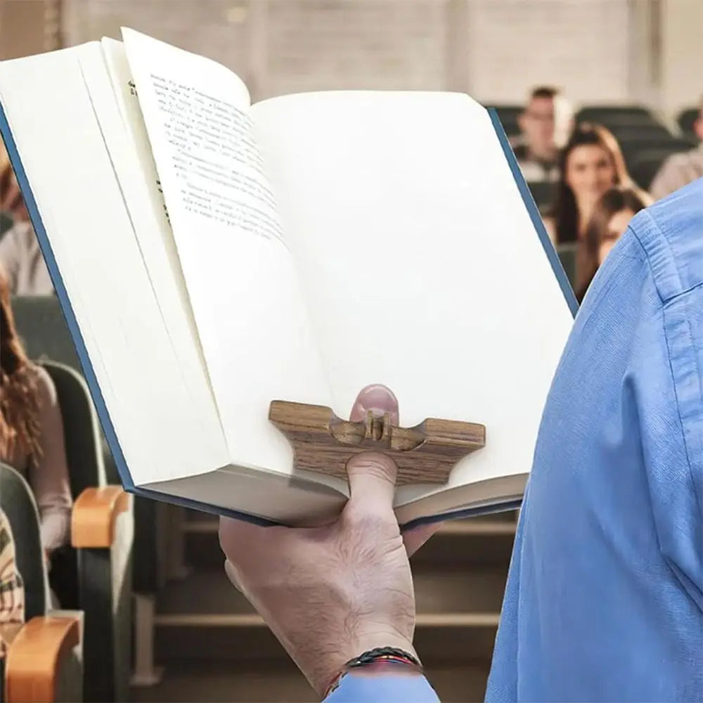 Marque-page pouce en bois pour tenir le livre ouvert