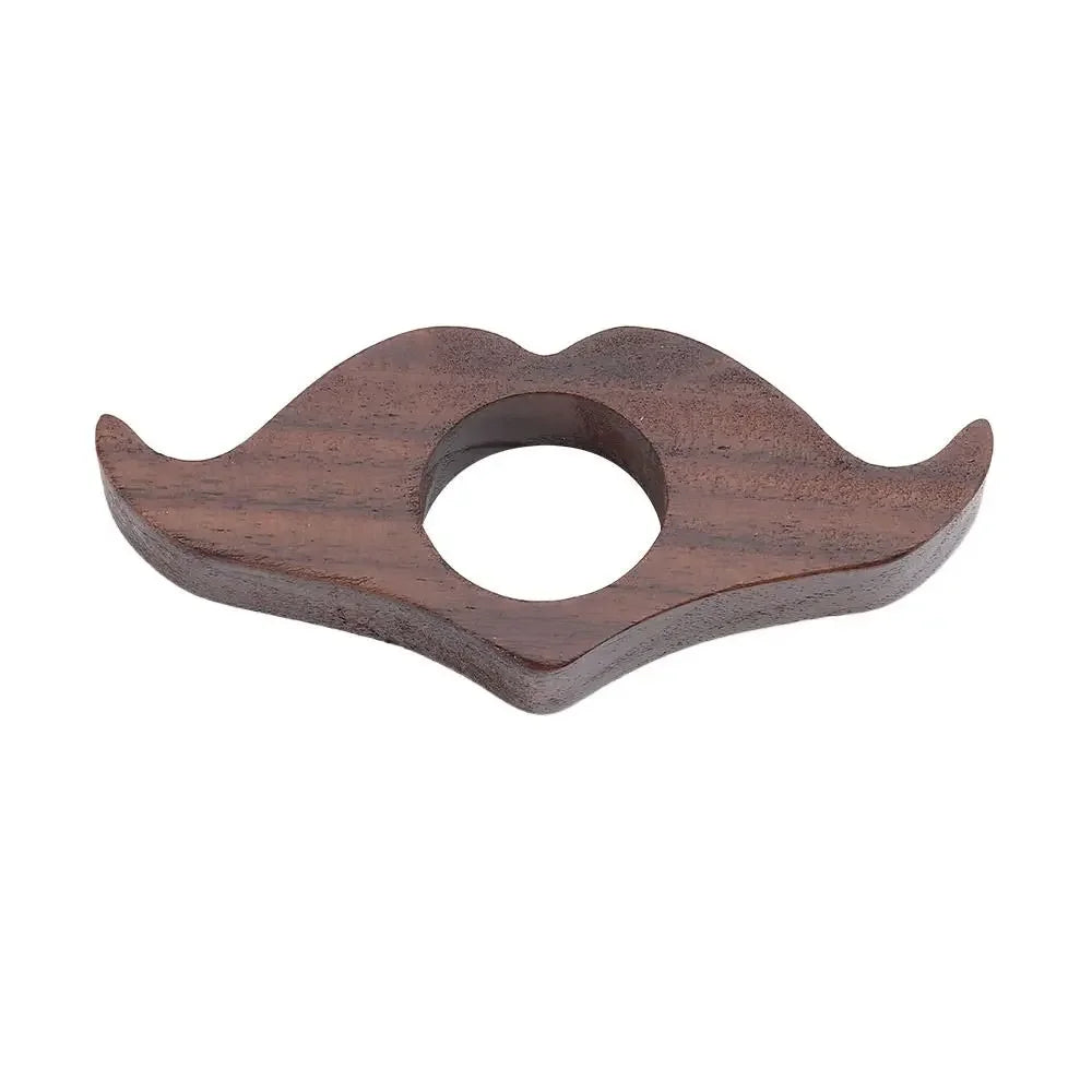 Bague de lecture en bois en forme de moustache