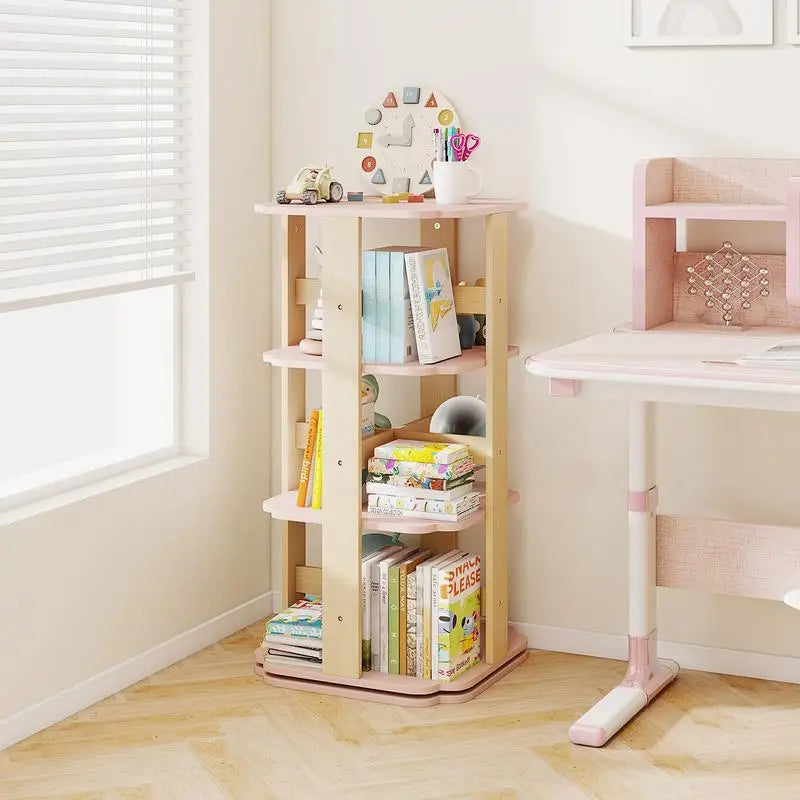 Colonne à livres rotative 360° pour enfant