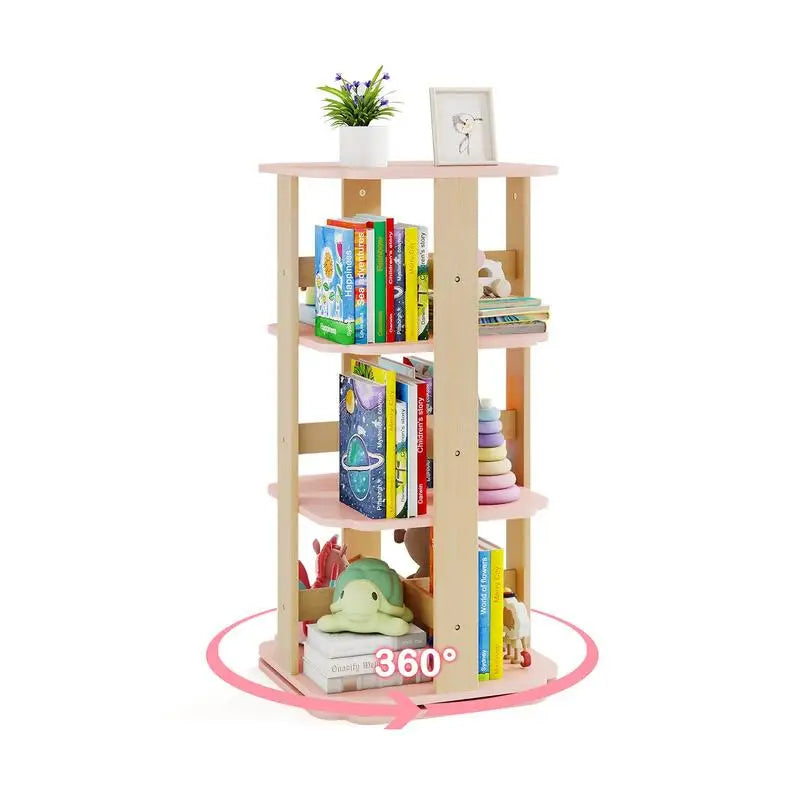 Rangement de livres enfant rotatif