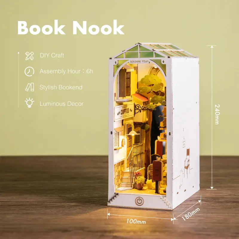 Book Nook Cat Coffee - Serre Livre