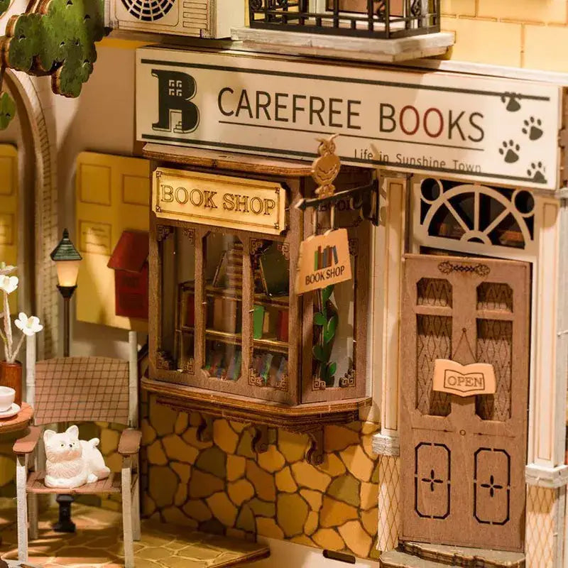 Book Nook Cat Coffee - Serre Livre