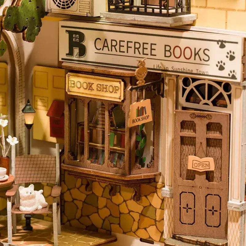 Book Nook Cat Coffee - Serre Livre