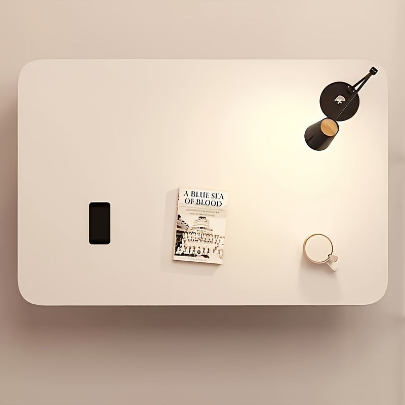 Bureau de Lit -Bois Pliable - Blanc - Bureau de Lit