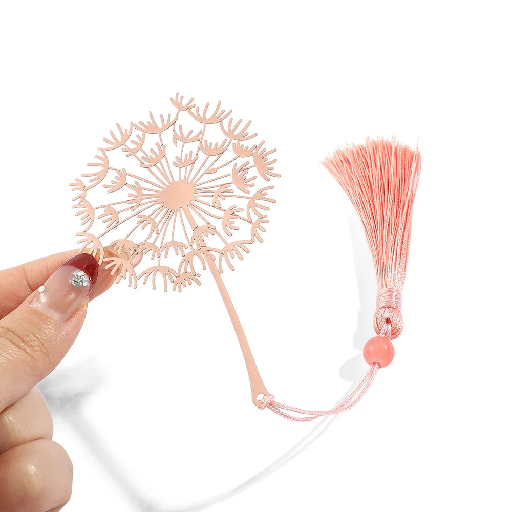 métal rose marque page