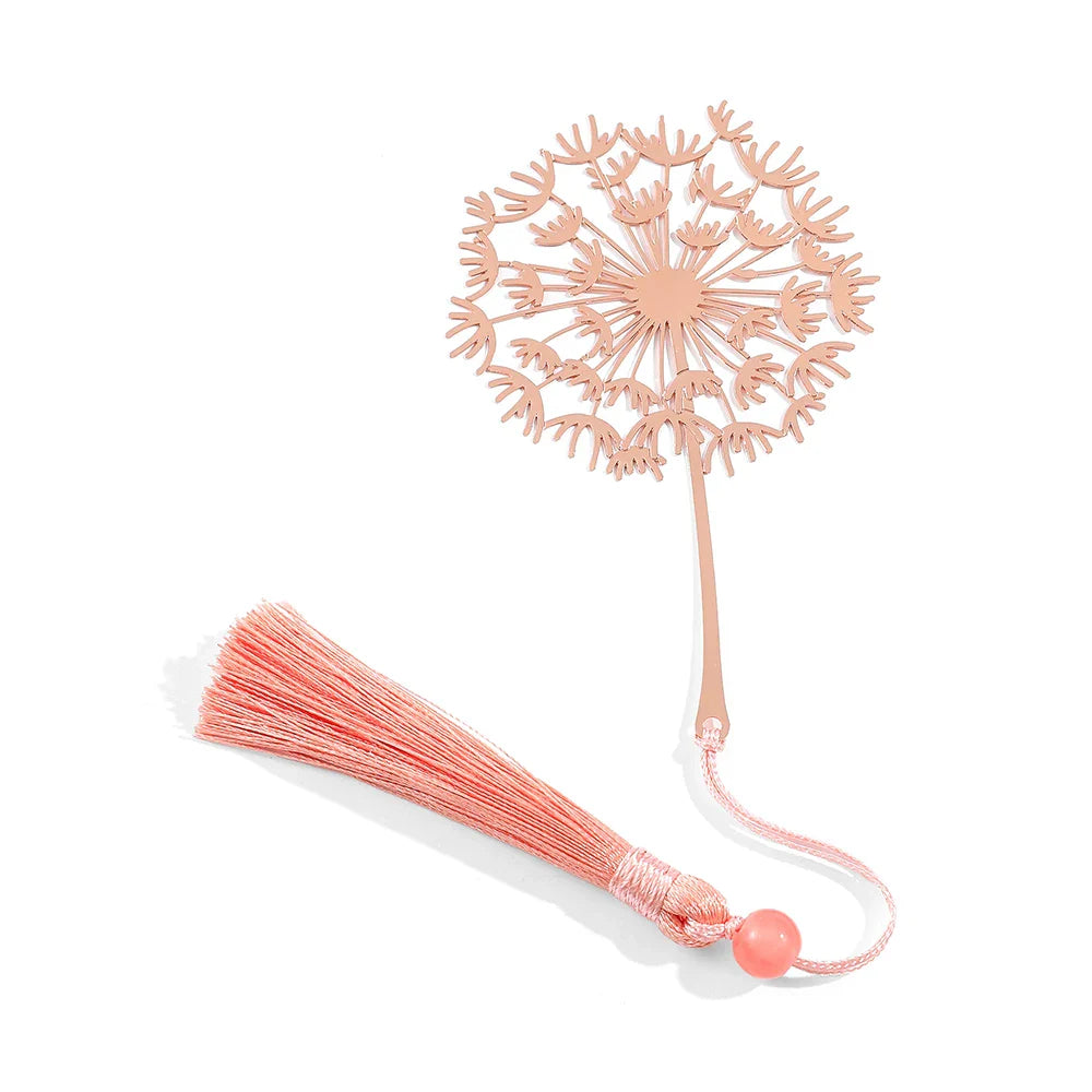 Coffret cadeau lecture métal rose pissenlit