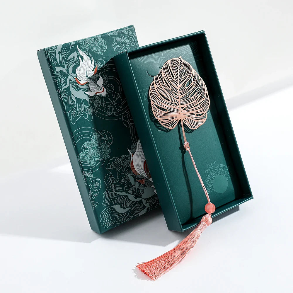 Coffret cadeau pour lecteur en métal doré 