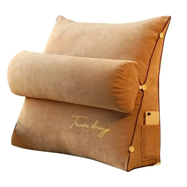 Coussin de lecture soyeux