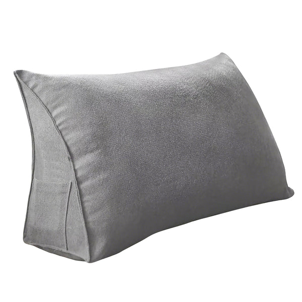 Coussin de lecture triangulaire
