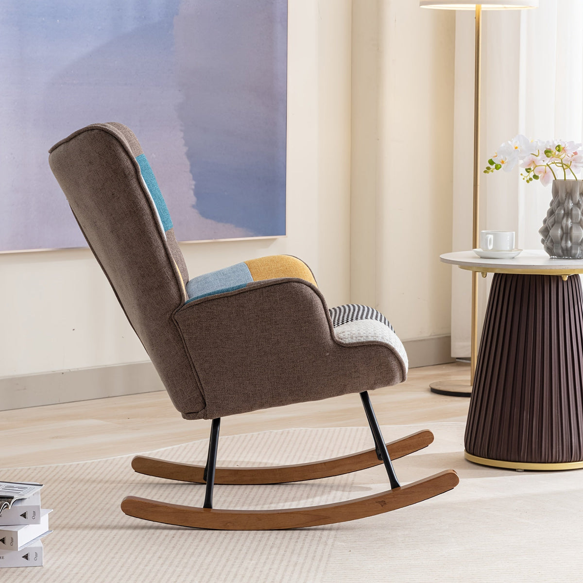 Fauteuil a Bascule - Design colorer - Fauteuil de Lecture