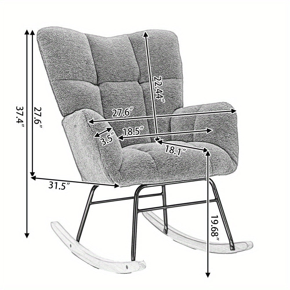 Fauteuil a Bascule - Moumoute - Fauteuil de Lecture