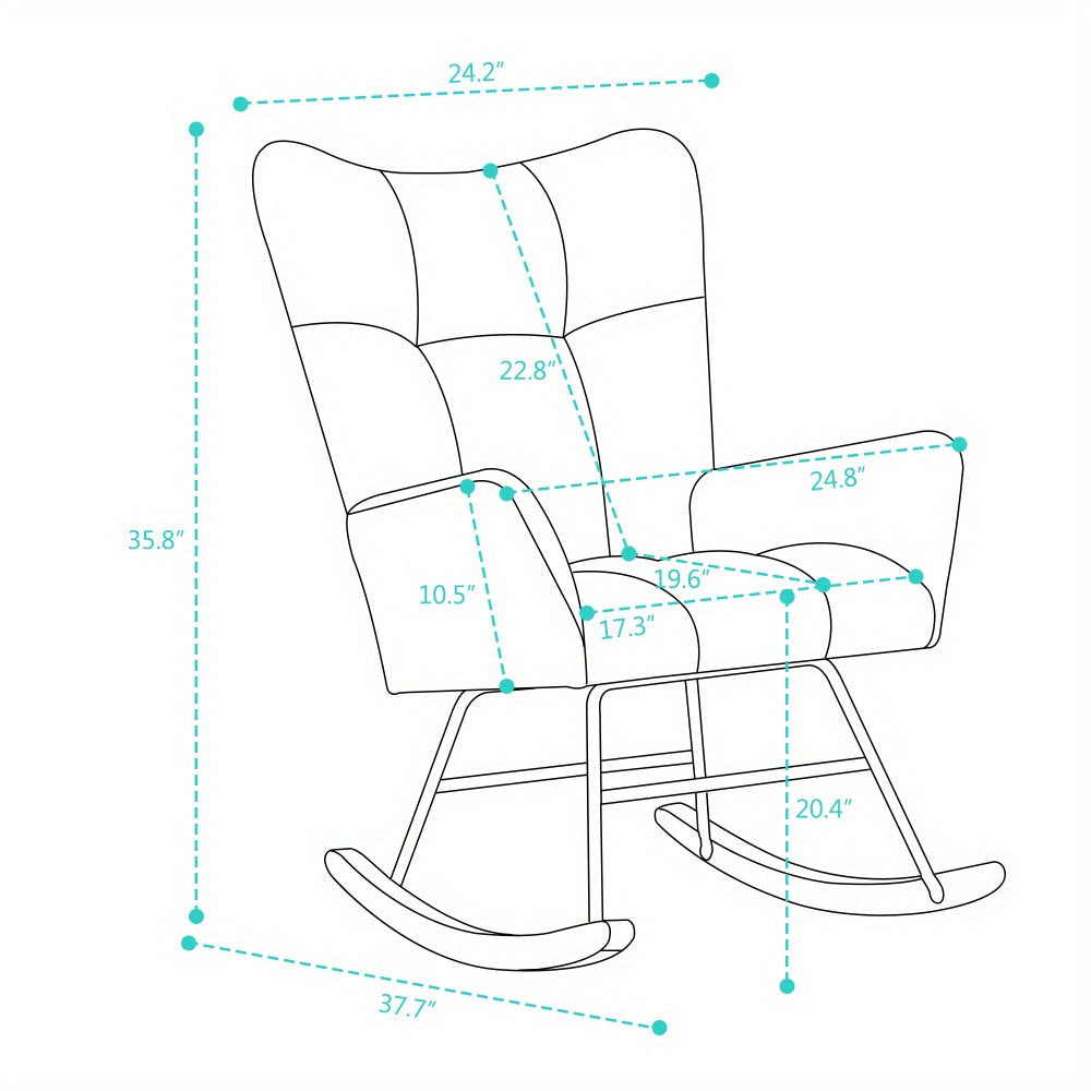 Fauteuil a Bascule - Relax - Fauteuil de Lecture