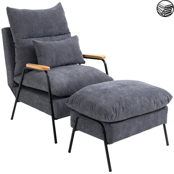 Fauteuil de Lecture avec Repose Pied