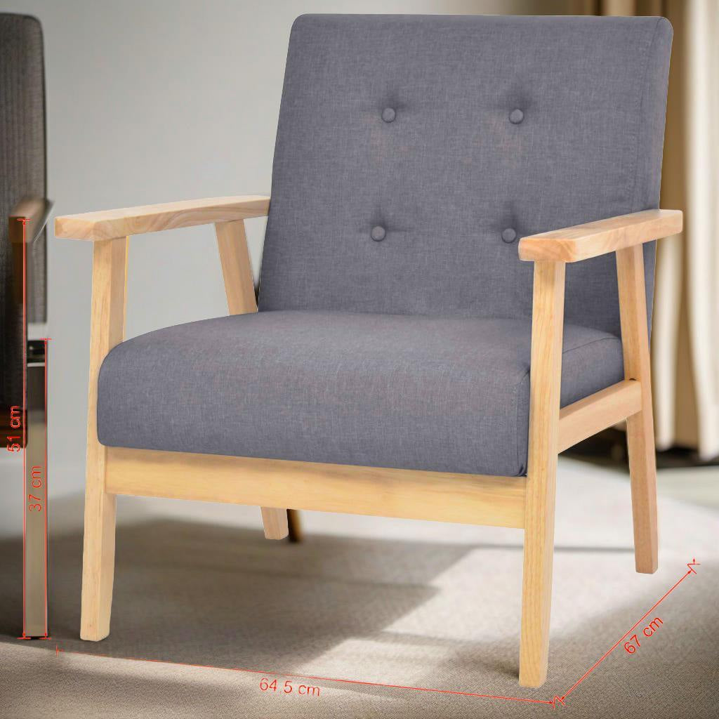 Fauteuil de Lecture - Bois Design - 1pc - Fauteuil de Lecture