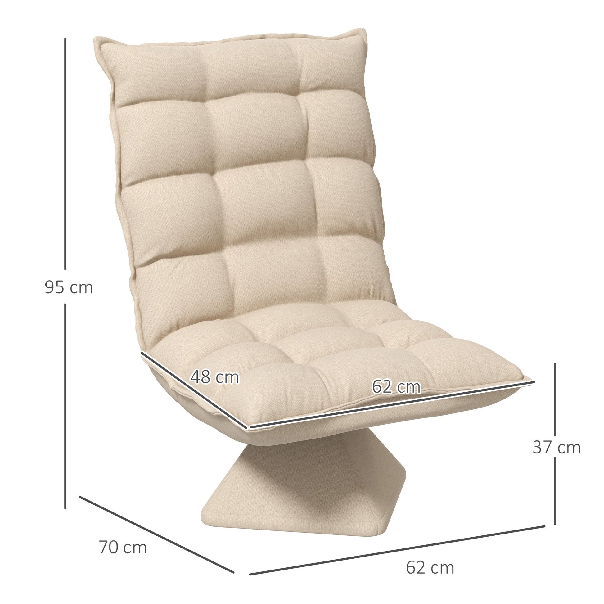 Fauteuil de Lecture - Design Elégant Beige - Beige - Fauteuil de Lecture