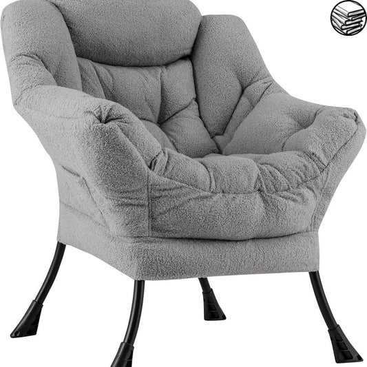 Fauteuil de Lecture - Doux Confortable - Gray - Fauteuil de Lecture