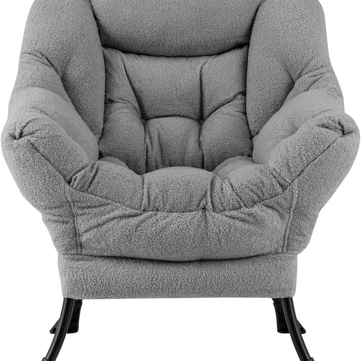 Fauteuil de Lecture - Doux Confortable - Gray - Fauteuil de Lecture