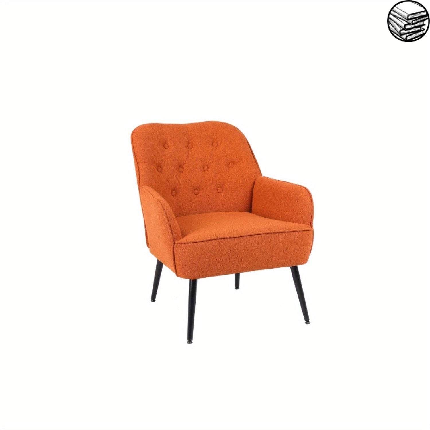 Fauteuil de Lecture - Ergonomique Confortable - Foam + Orange + Fabric - Fauteuil de Lecture