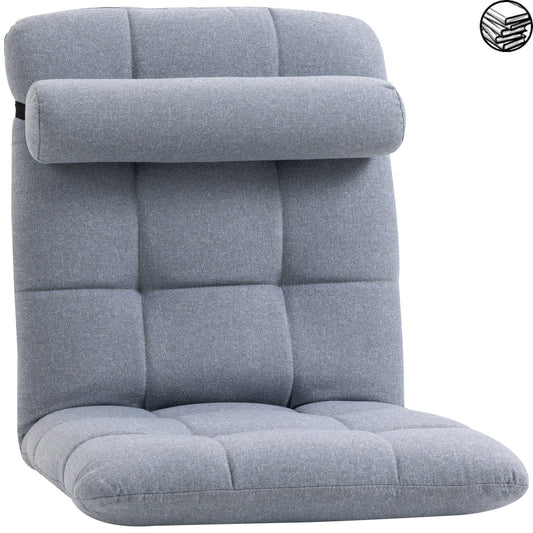 Fauteuil de Lecture - Pouf Avec appuie tête - Grey / 53L x 64P x 60A cm - Fauteuil de Lecture